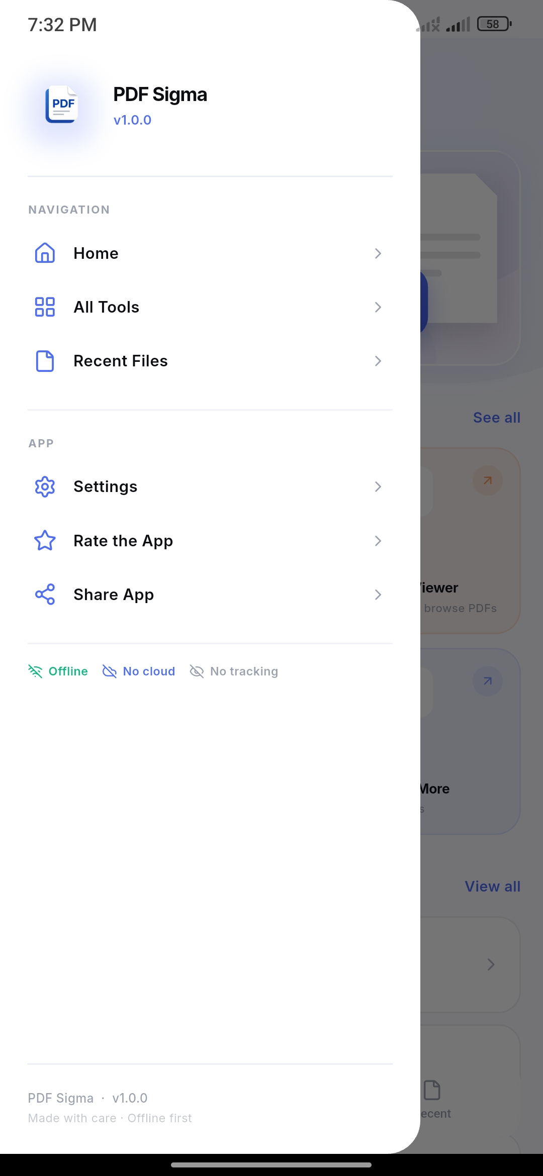 Navigation sidebar